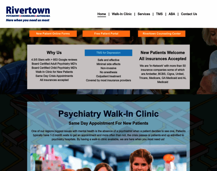 Rivertownpsychiatry.com thumbnail
