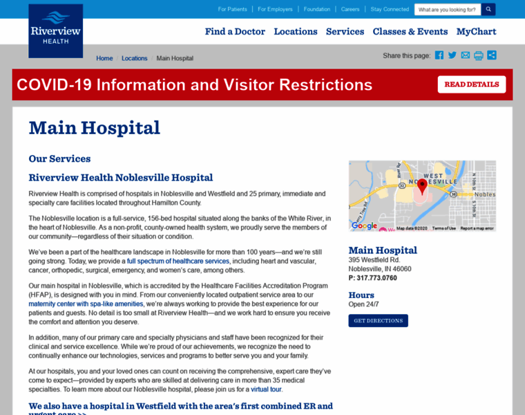 Riverviewhospital.org thumbnail