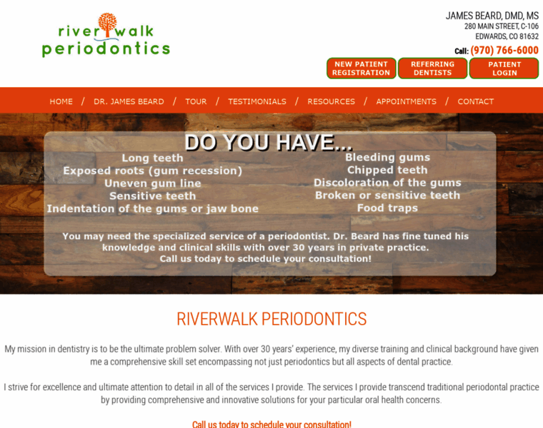 Riverwalkperiodontics.com thumbnail