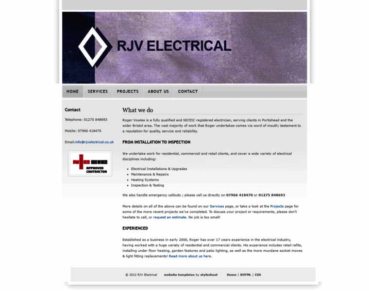 Rjvelectrical.co.uk thumbnail