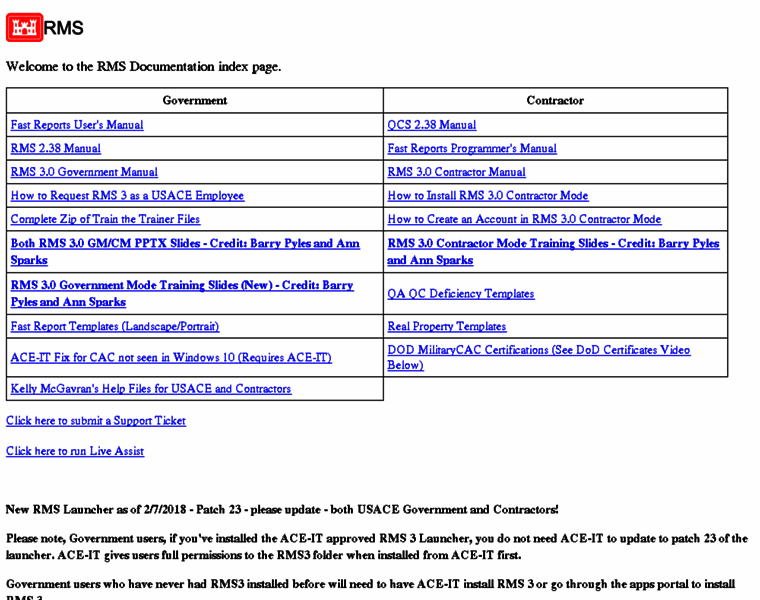Rmsdocumentation.com thumbnail Rmsdocumentation.com thumbnail