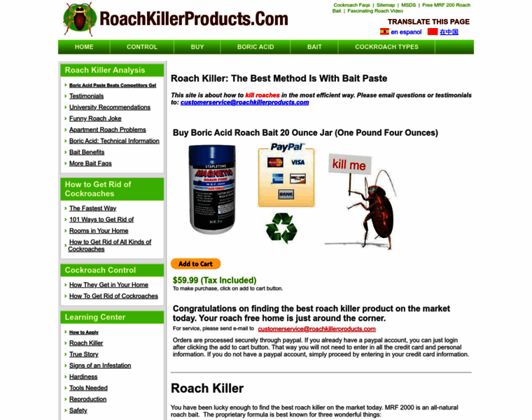 Roachkillerproducts.com thumbnail
