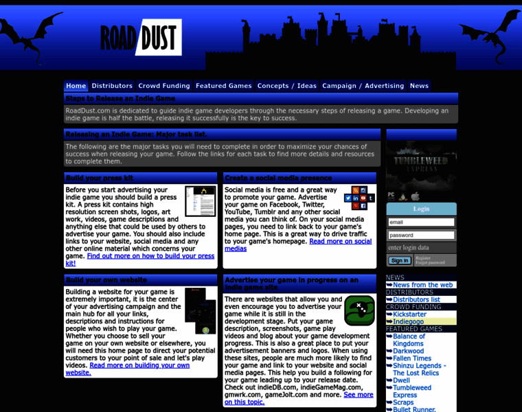 Roaddust.org thumbnail