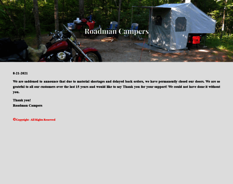Roadmancampers.com thumbnail