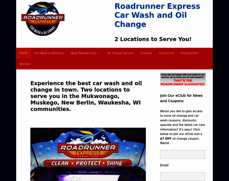 Roadrunnercarwash.com thumbnail