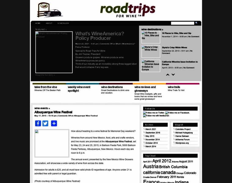 Roadtripsforwine.com thumbnail