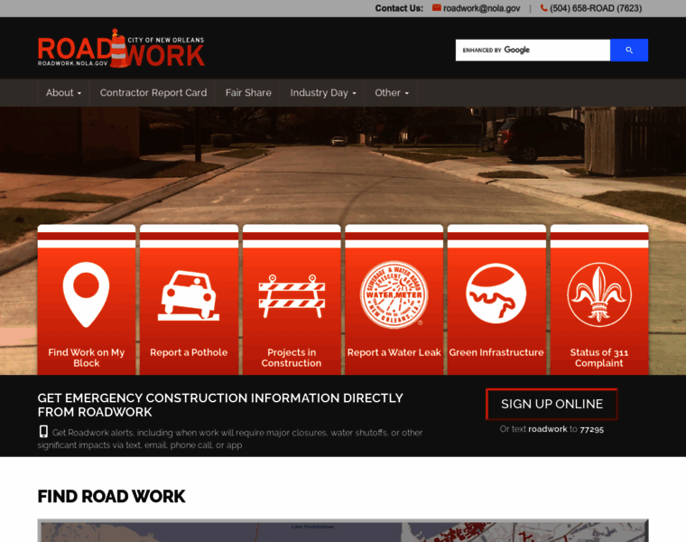 Roadwork.nola.gov thumbnail