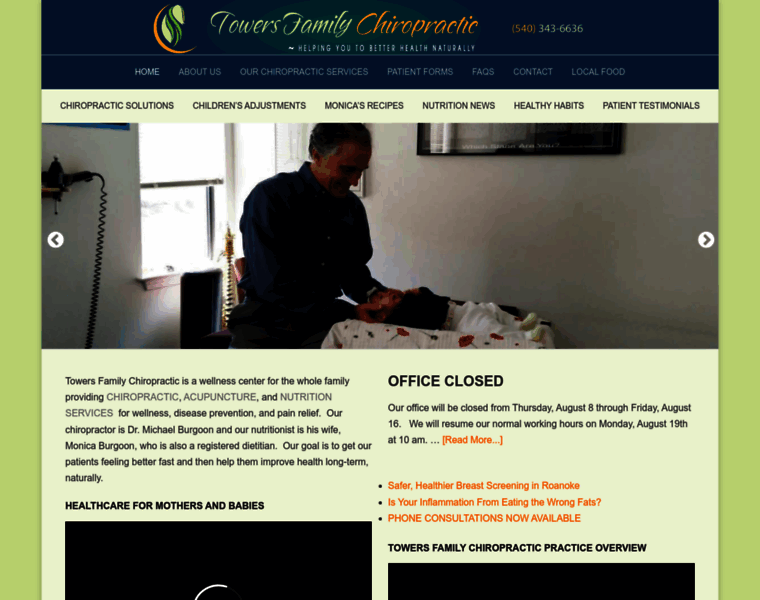 Roanokechiropractor.com thumbnail