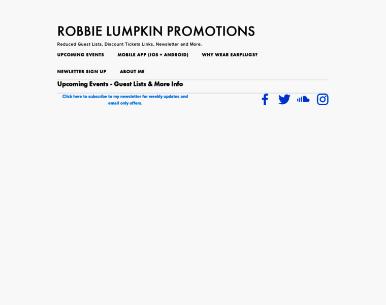 Robbielumpkinpromotions.com thumbnail