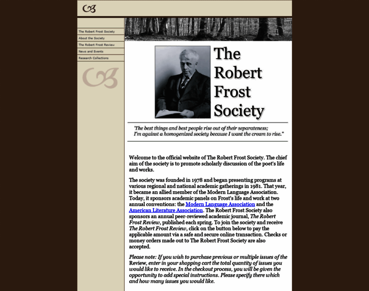 Robertfrostsociety.org thumbnail