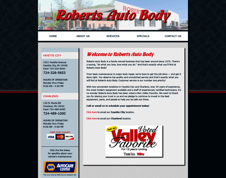 Robertsautobody.com thumbnail