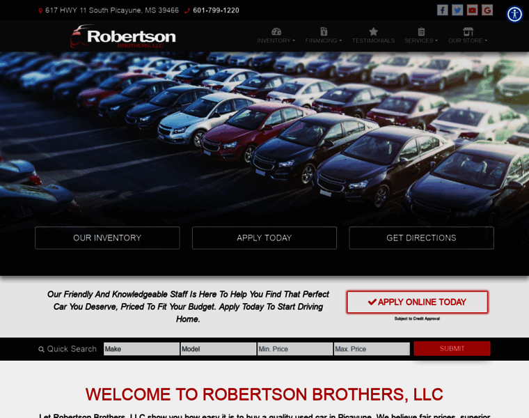 Robertsonbrothersusedcars.com thumbnail