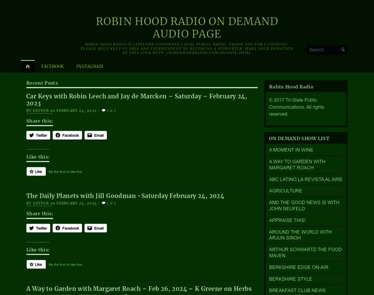 Robinhoodradioondemand.com thumbnail