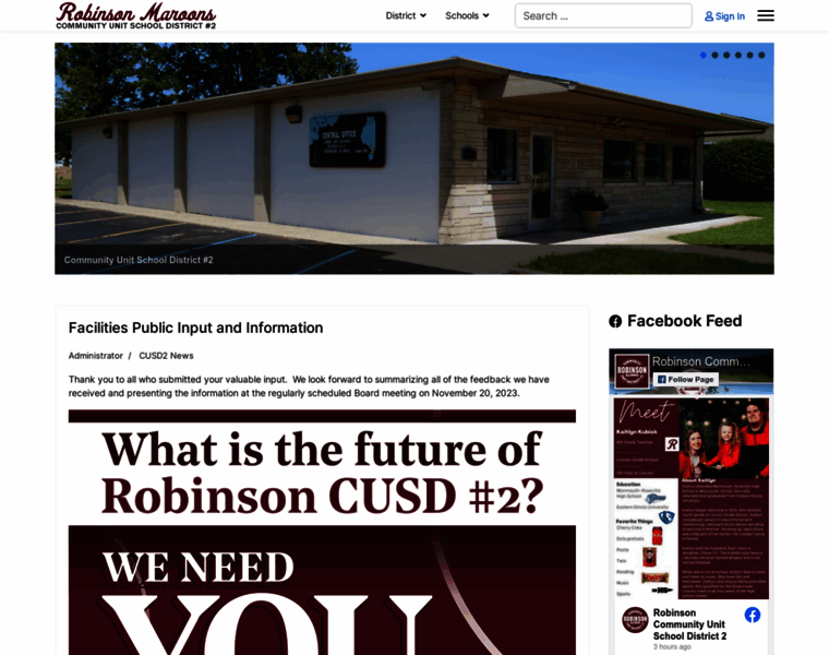 Robinsonschools.com thumbnail