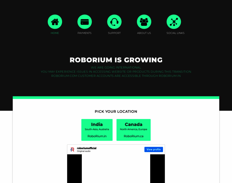 Roborium.com thumbnail