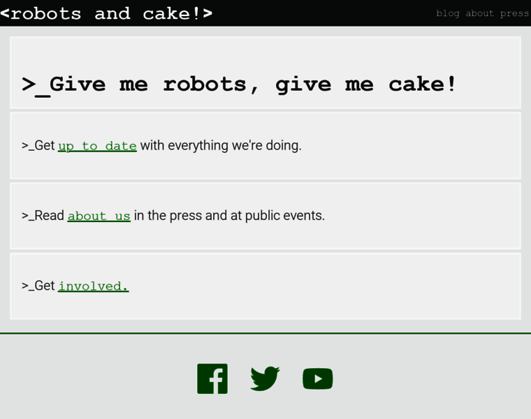 Robotsandcake.org thumbnail