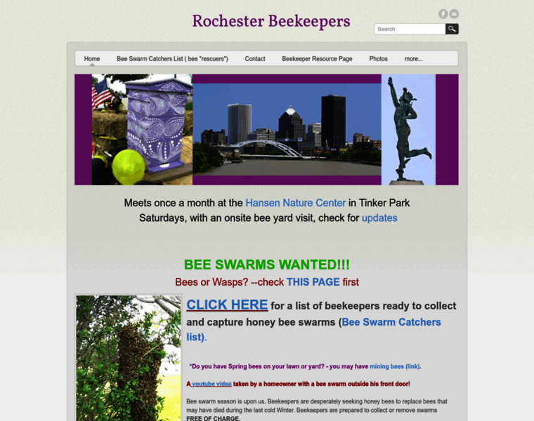 Rochesterbeekeepers.com thumbnail