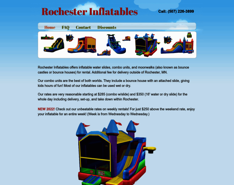 Rochesterinflatables.com thumbnail