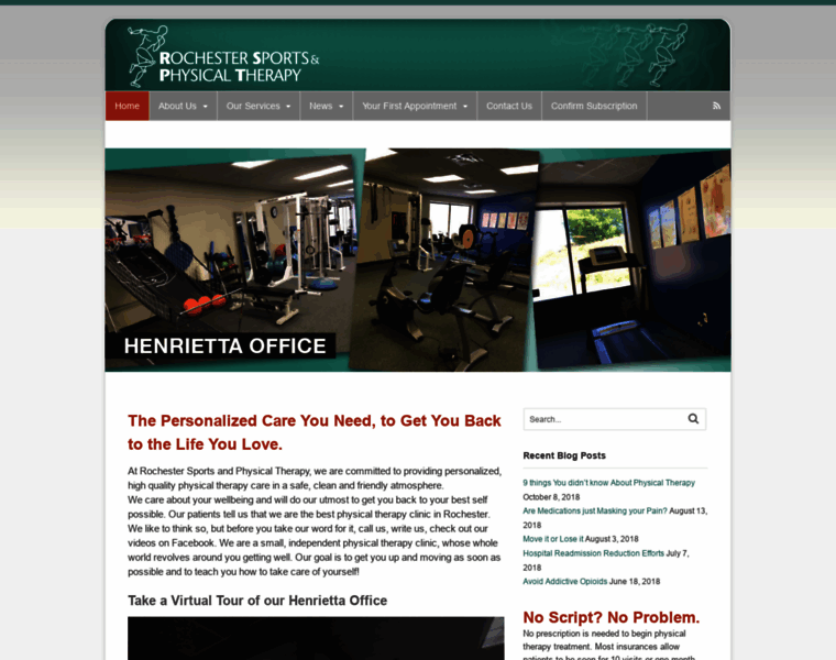 Rochesterphysicaltherapy.com thumbnail