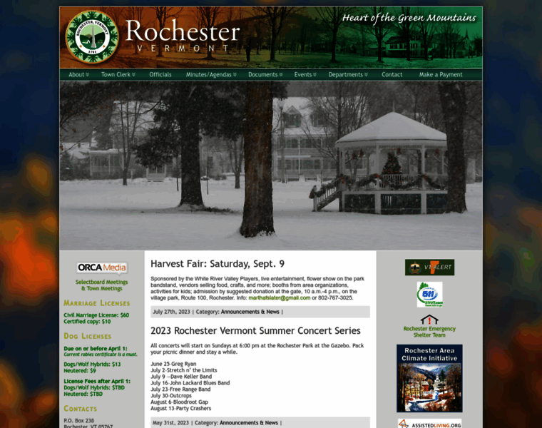 Rochestervermont.org thumbnail