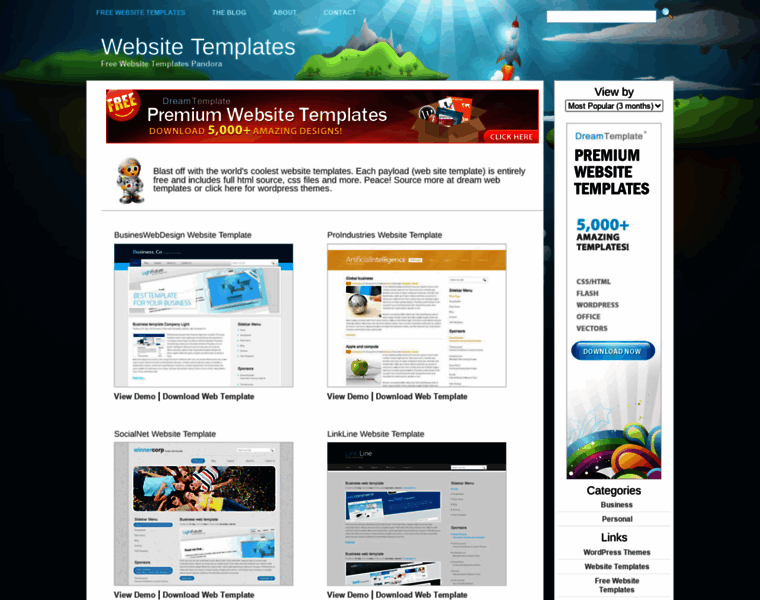Rocketwebsitetemplates.com thumbnail