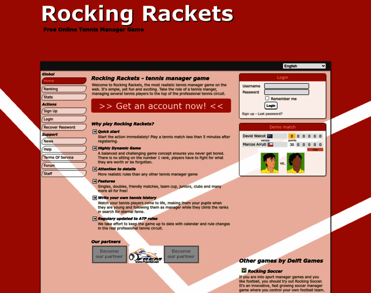 Rockingrackets.com thumbnail