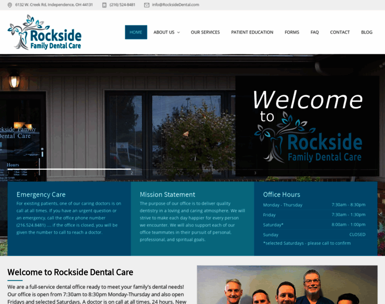 Rocksidefamilydentalcare.com thumbnail