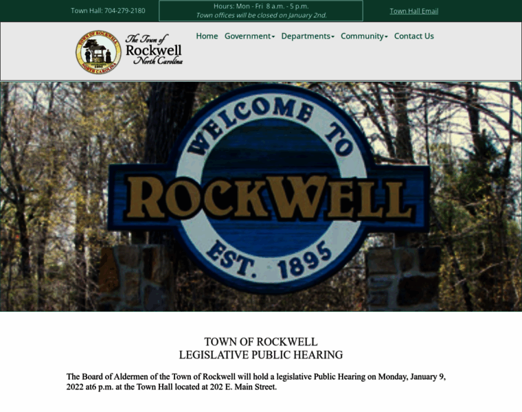 Rockwellnc.gov thumbnail