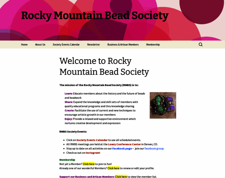 Rockybeads.org thumbnail