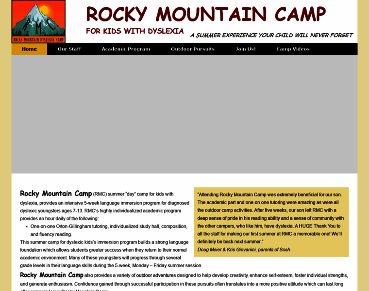 Rockymountaincamp.org thumbnail