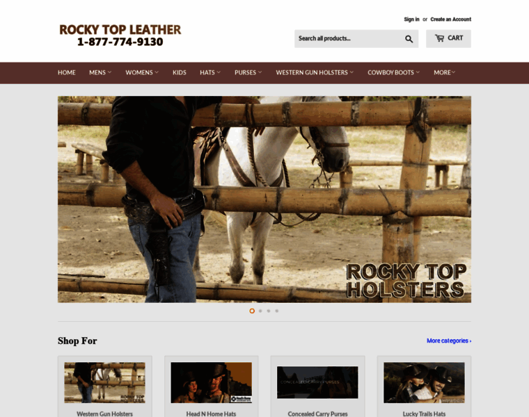 Rockytopleather.com thumbnail