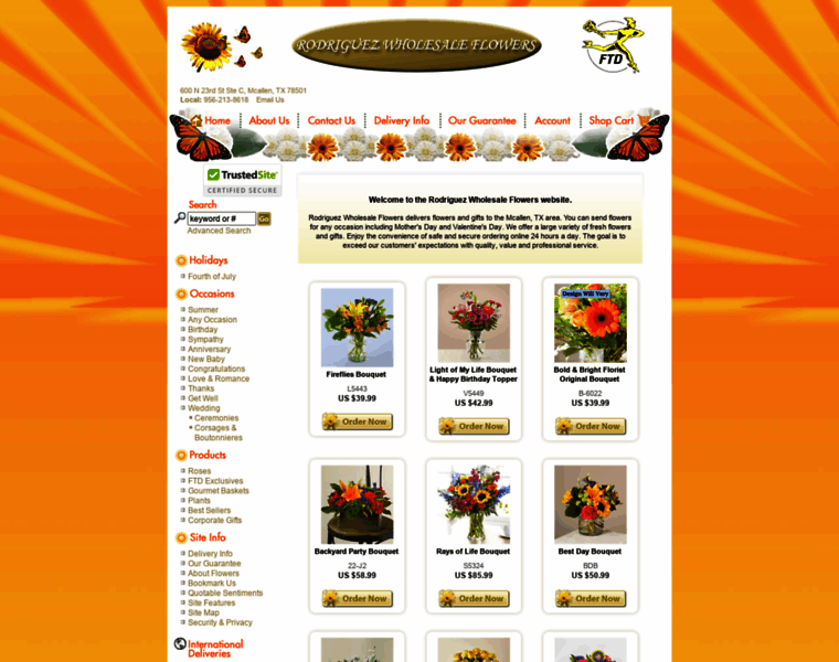 Rodriguezwholesaleflowers.com thumbnail