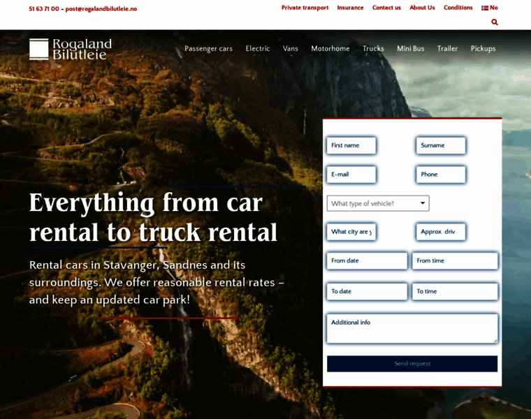 Rogalandbilutleie.no thumbnail