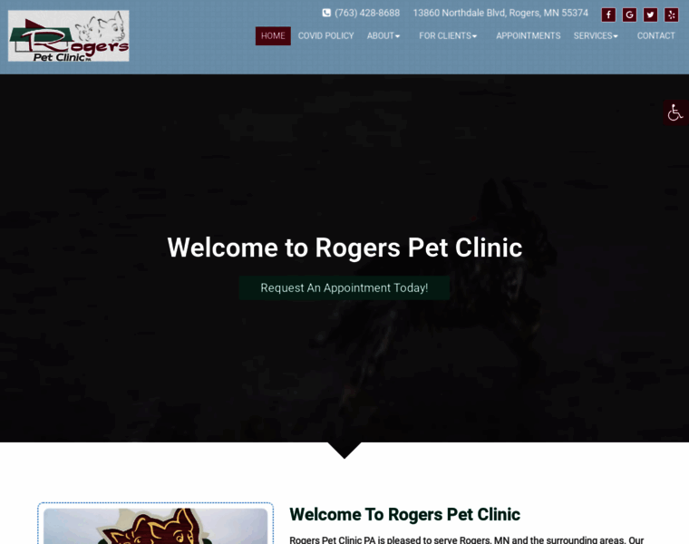 Rogers-pet-clinic.com thumbnail