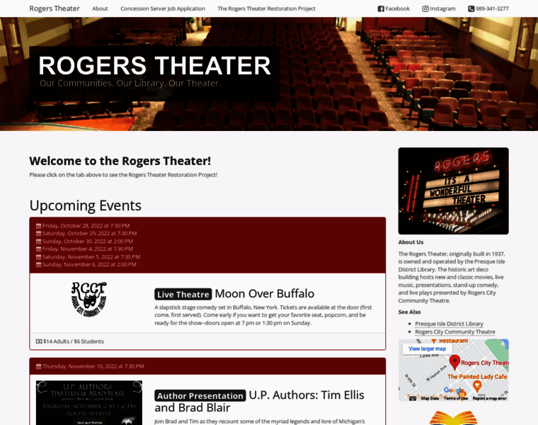 Rogerscitytheater.com thumbnail