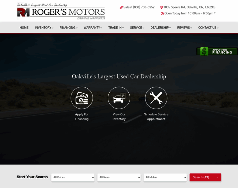 Rogersmotors.ca thumbnail