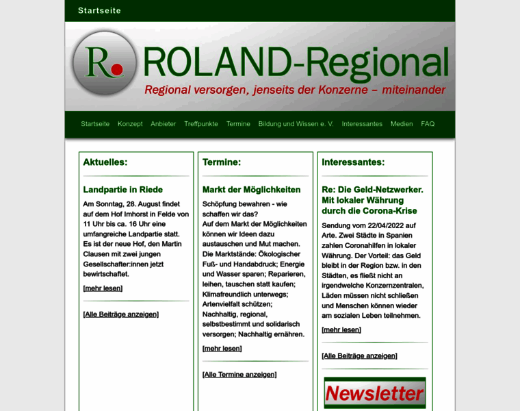 Roland-regional.de thumbnail