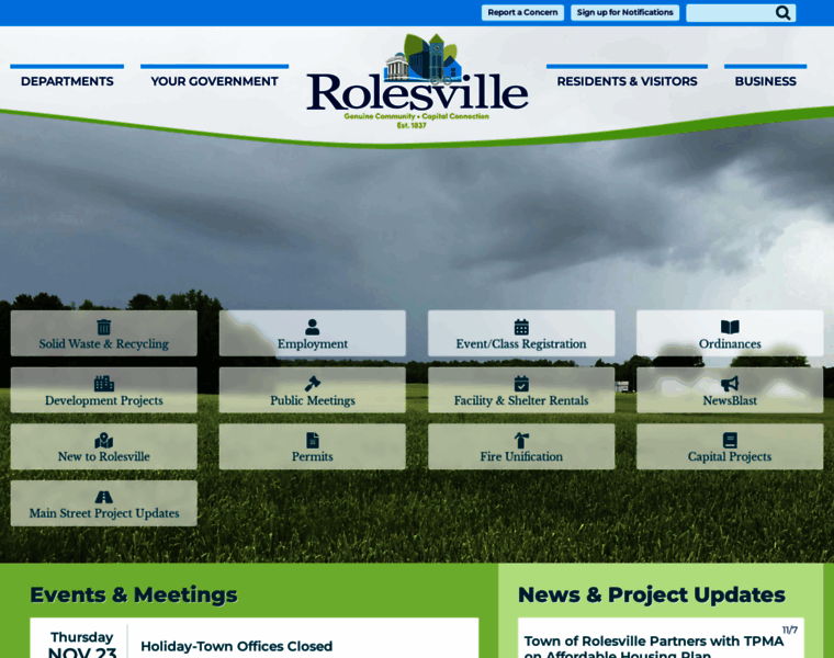 Rolesvillenc.gov thumbnail
