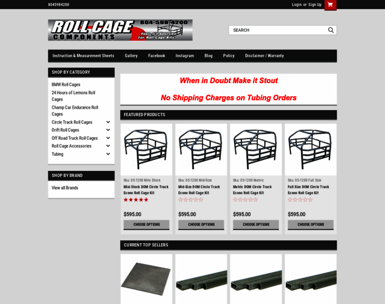 Rollcagecomponents.com thumbnail