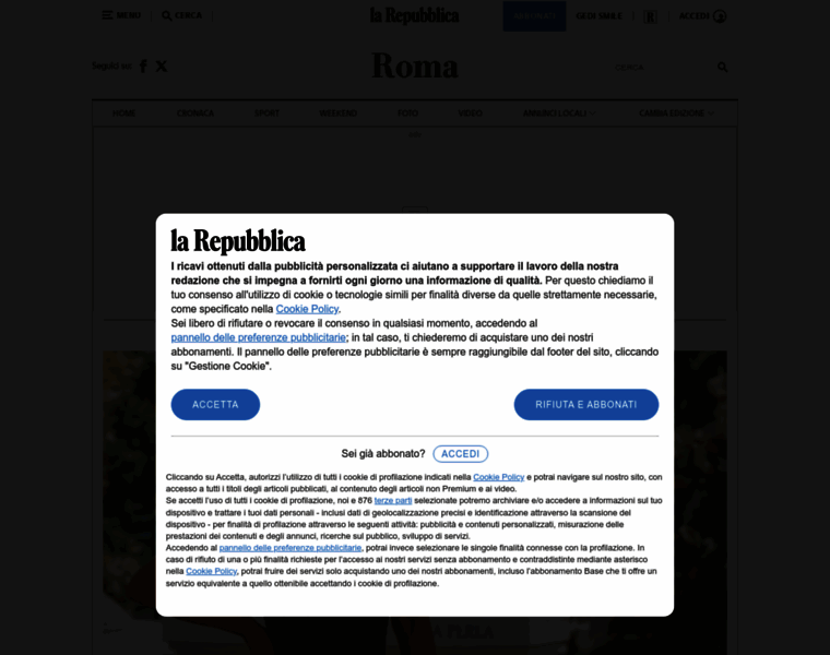 Roma.repubblica.it thumbnail