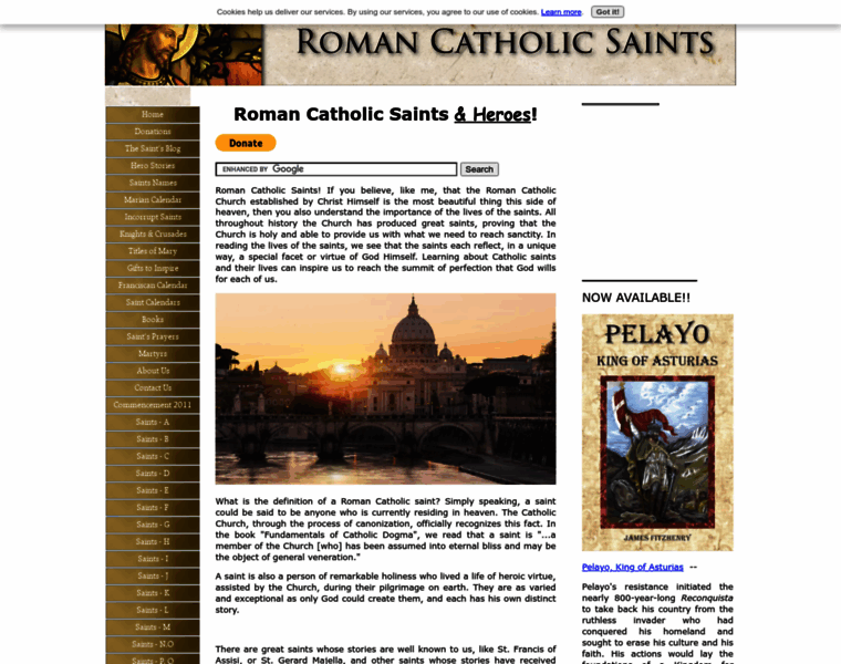 Roman-catholic-saints.com thumbnail