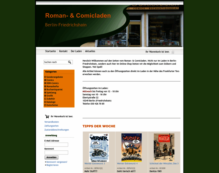 Roman-und-comicladen.de thumbnail