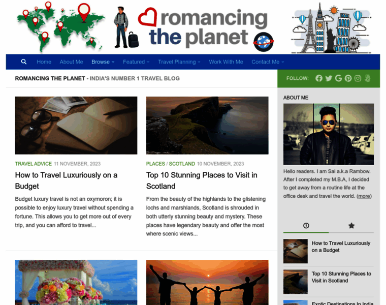 Romancingtheplanet.com thumbnail