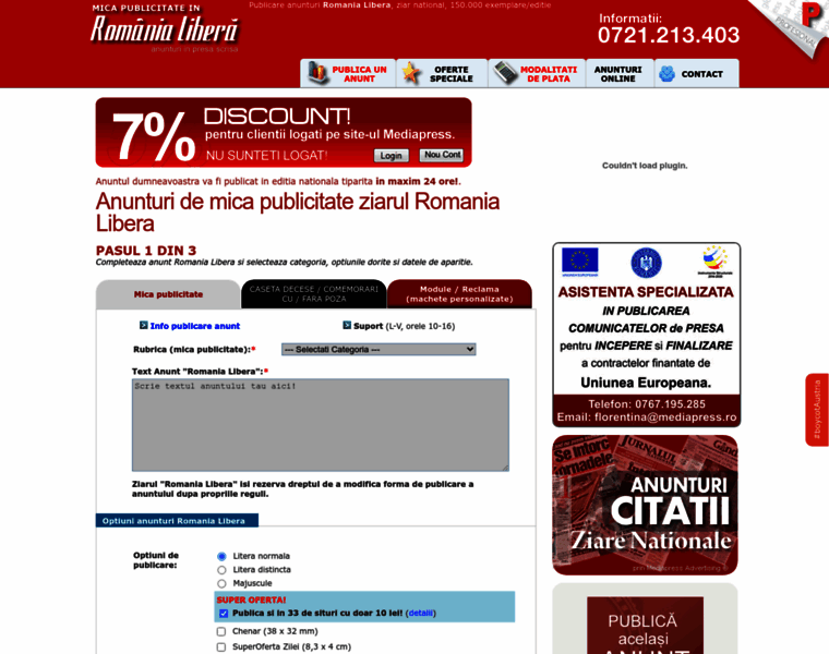 Romania-libera-anunturi.ro thumbnail