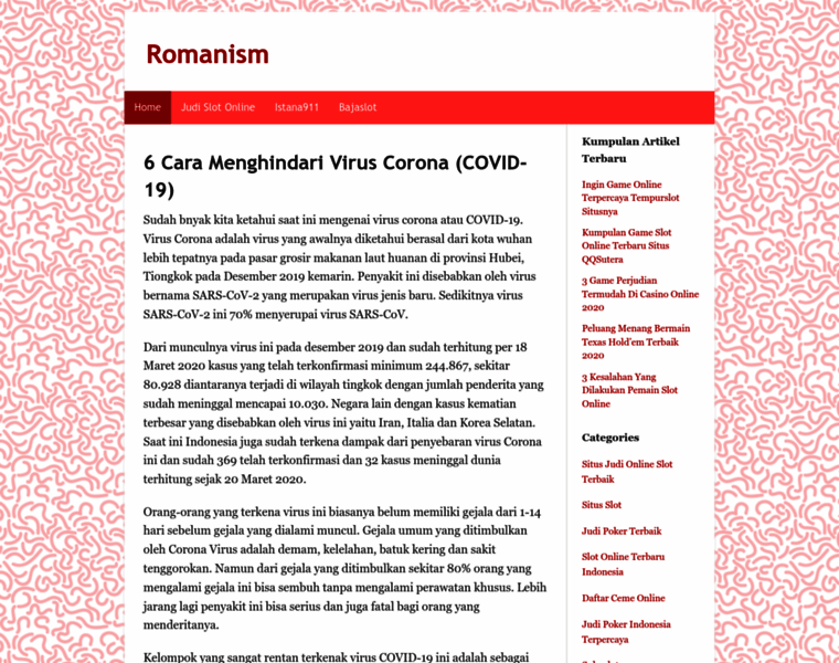 Romanism.net thumbnail