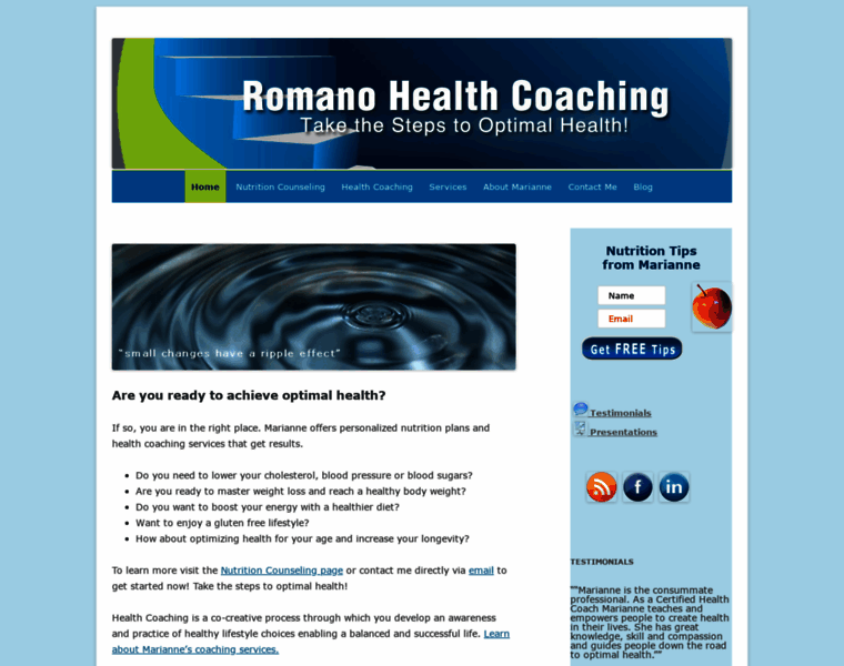 Romanohealthcoaching.com thumbnail
