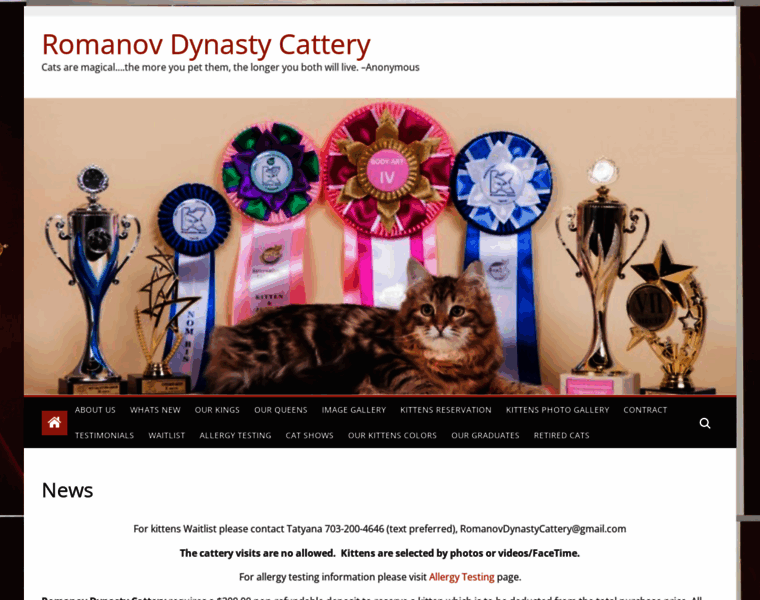 Romanovdynastycattery.com thumbnail