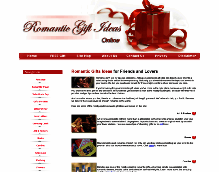 Romantic-gift-ideas-online.com thumbnail