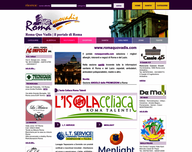 Romaquovadis.com thumbnail