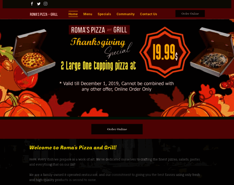 Romaspizza-grill.com thumbnail